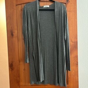 Carly Jean basic kimono charcoal grey size s